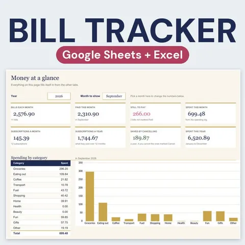 the bill tracker, the cover