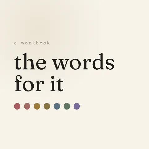 the words for it, the cover